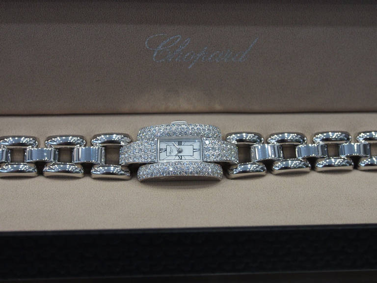 Chopard Lady's White Gold and Diamond La Strada Bracelet Watch 2