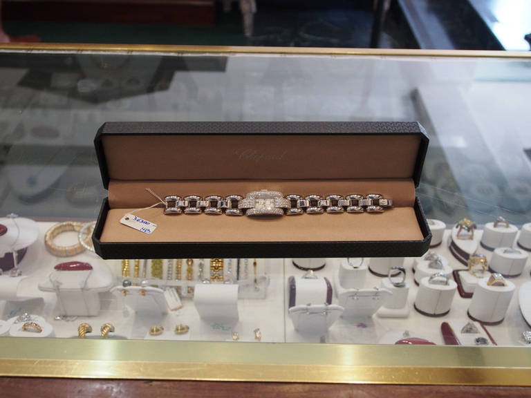 Chopard Lady's White Gold and Diamond La Strada Bracelet Watch 3