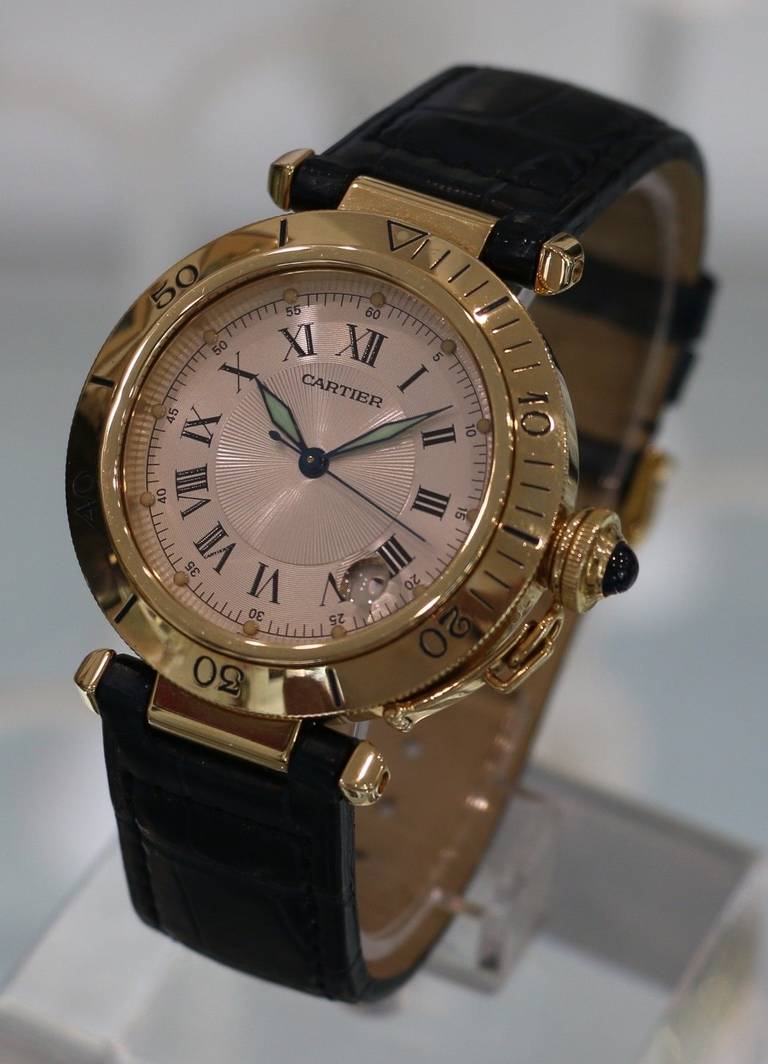 Cartier Yellow Gold Pasha Automatic Wristwatch with Date 2