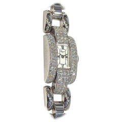 Chopard Lady's White Gold and Diamond La Strada Bracelet Watch