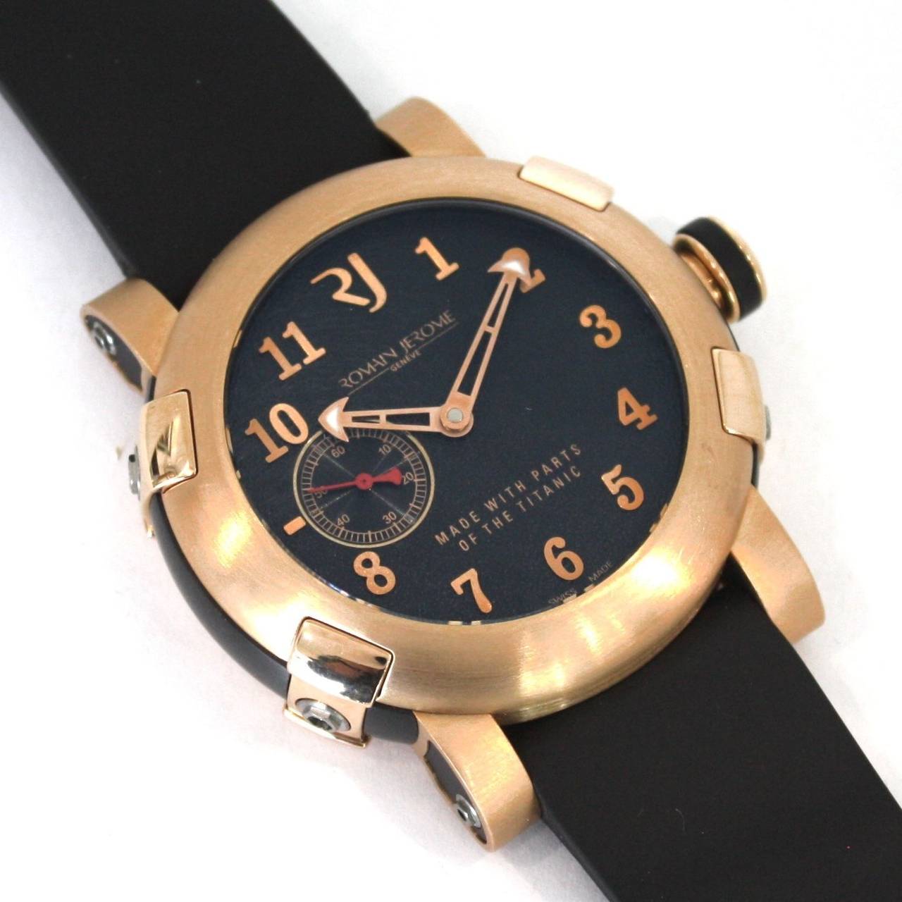 Romain Jerome Rose Gold Titanic DNA Limited Edition Automatic Wristwatch In Excellent Condition In Los Angeles, CA