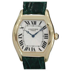 Cartier Yellow Gold "Collection Privee" Tortue Wristwatch Ref 2496C