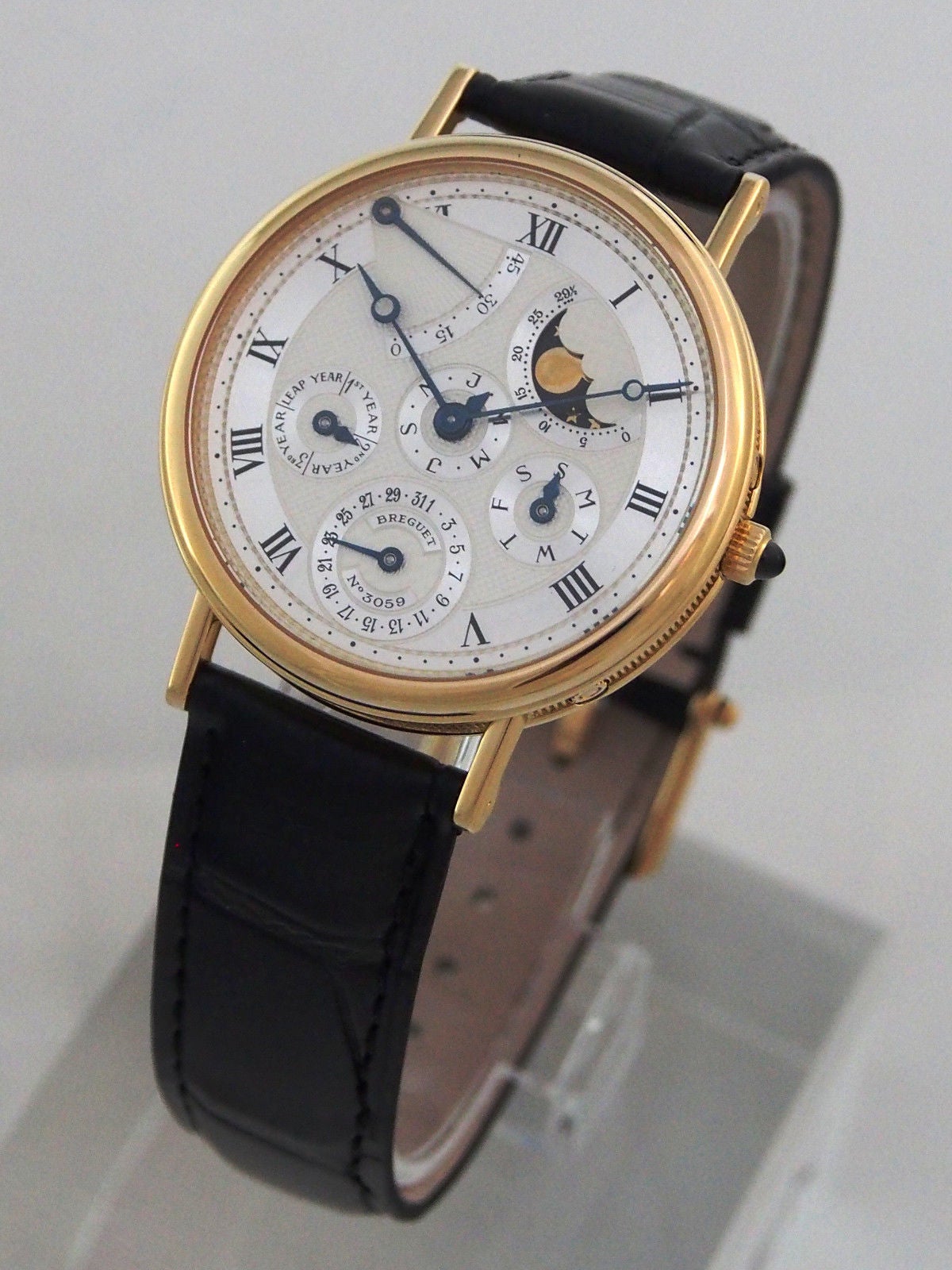 Breguet Yellow Gold Classique Perpetual Calendar Wristwatch 1