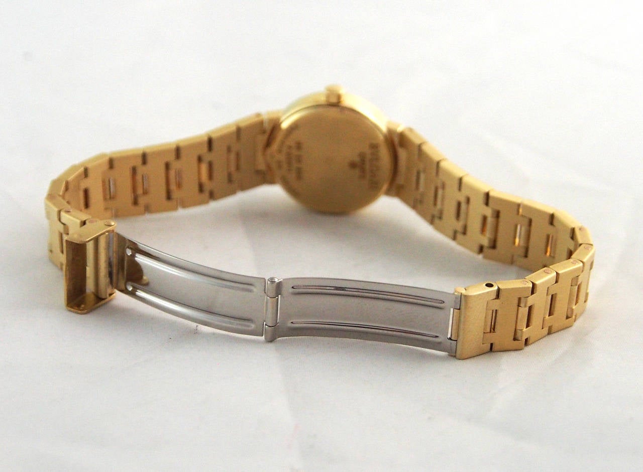 Bulgari Lady's Yellow Gold Bracelet Watch 4