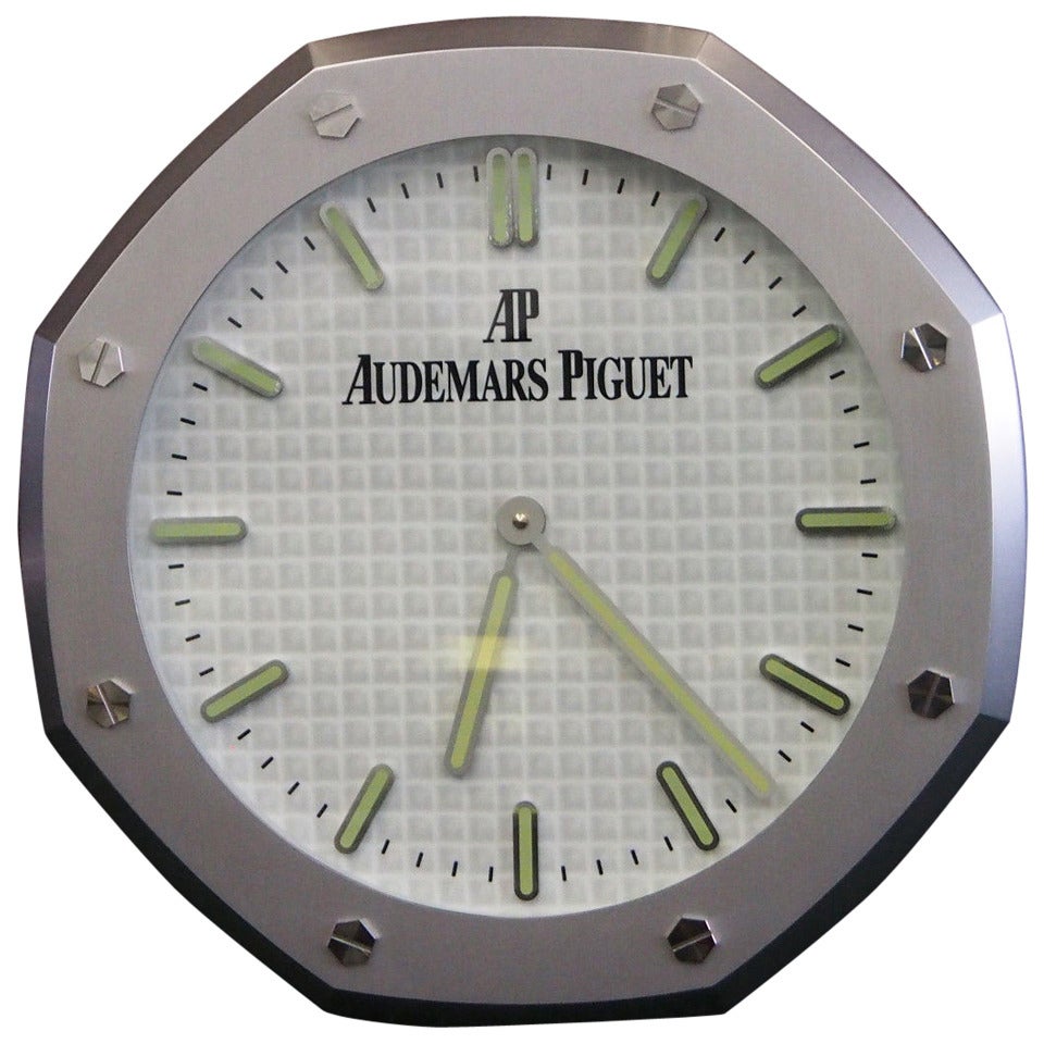 Retailer's Wall Clock in the Form of Audemars Piguet Royal Oak Watch at  1stDibs | audemars piguet royal oak wall clock, audemars piguet wall clock  for sale, audemars clock