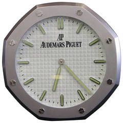 Retailer's Wall Clock in the Form of Audemars Piguet Royal Oak Watch