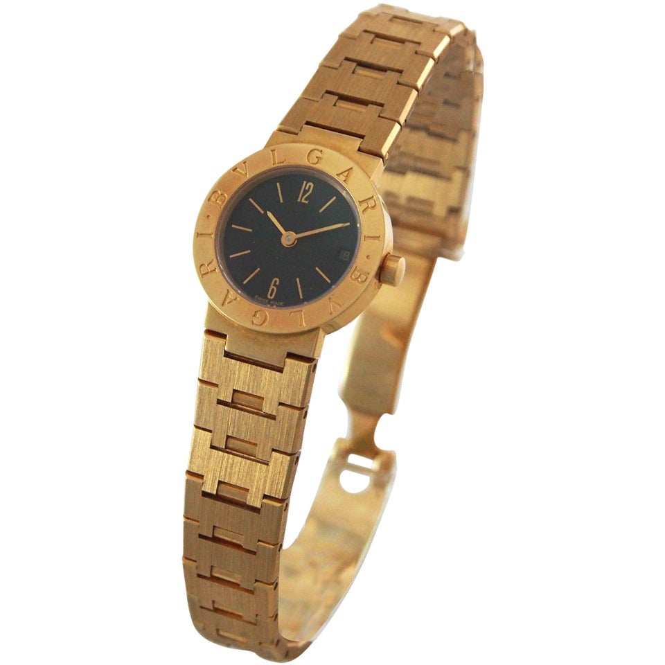 Bulgari Lady's Yellow Gold Bracelet Watch