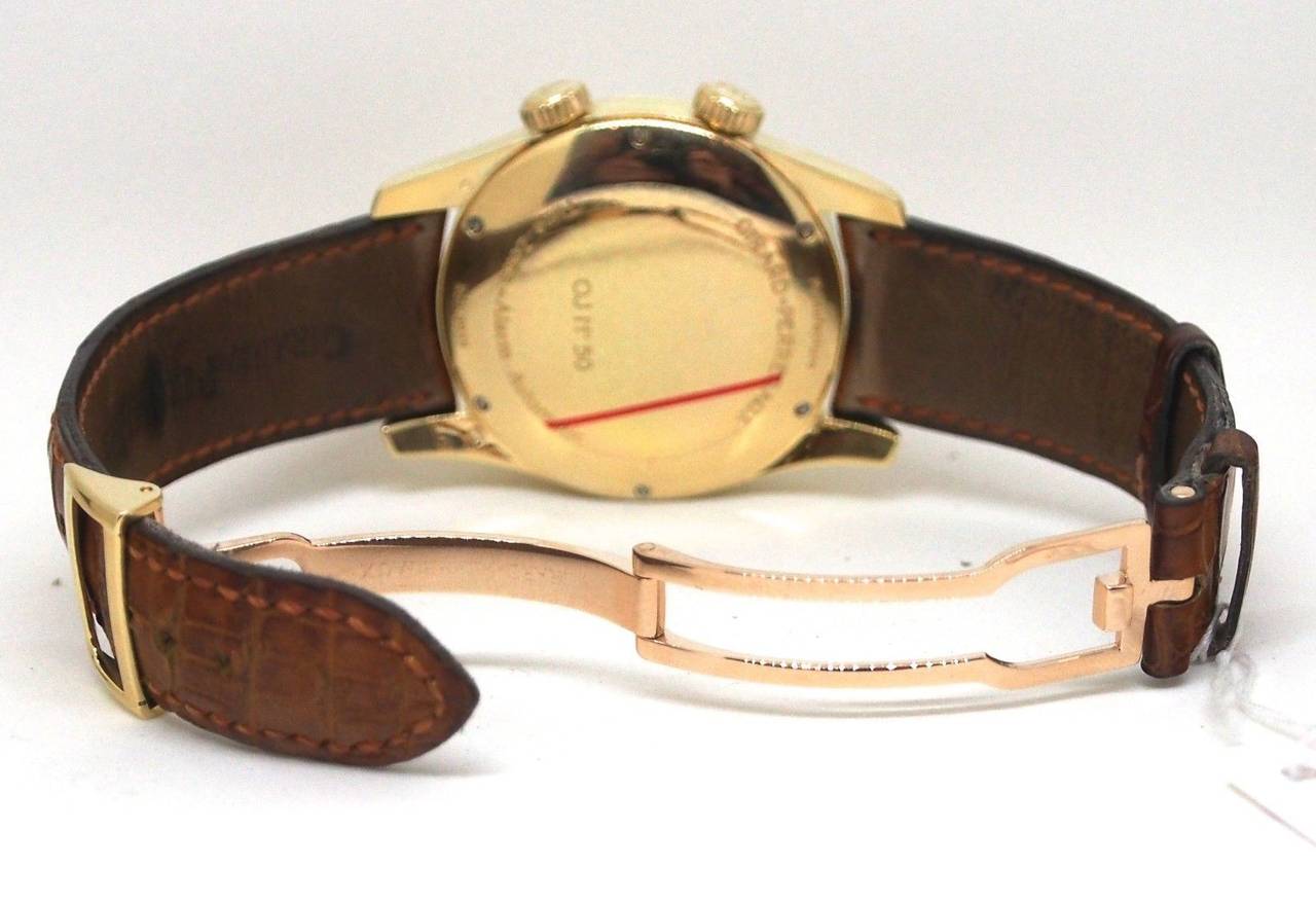 Girard-Perregaux Yellow Gold Traveller II Alarm GMT Wristwatch 1