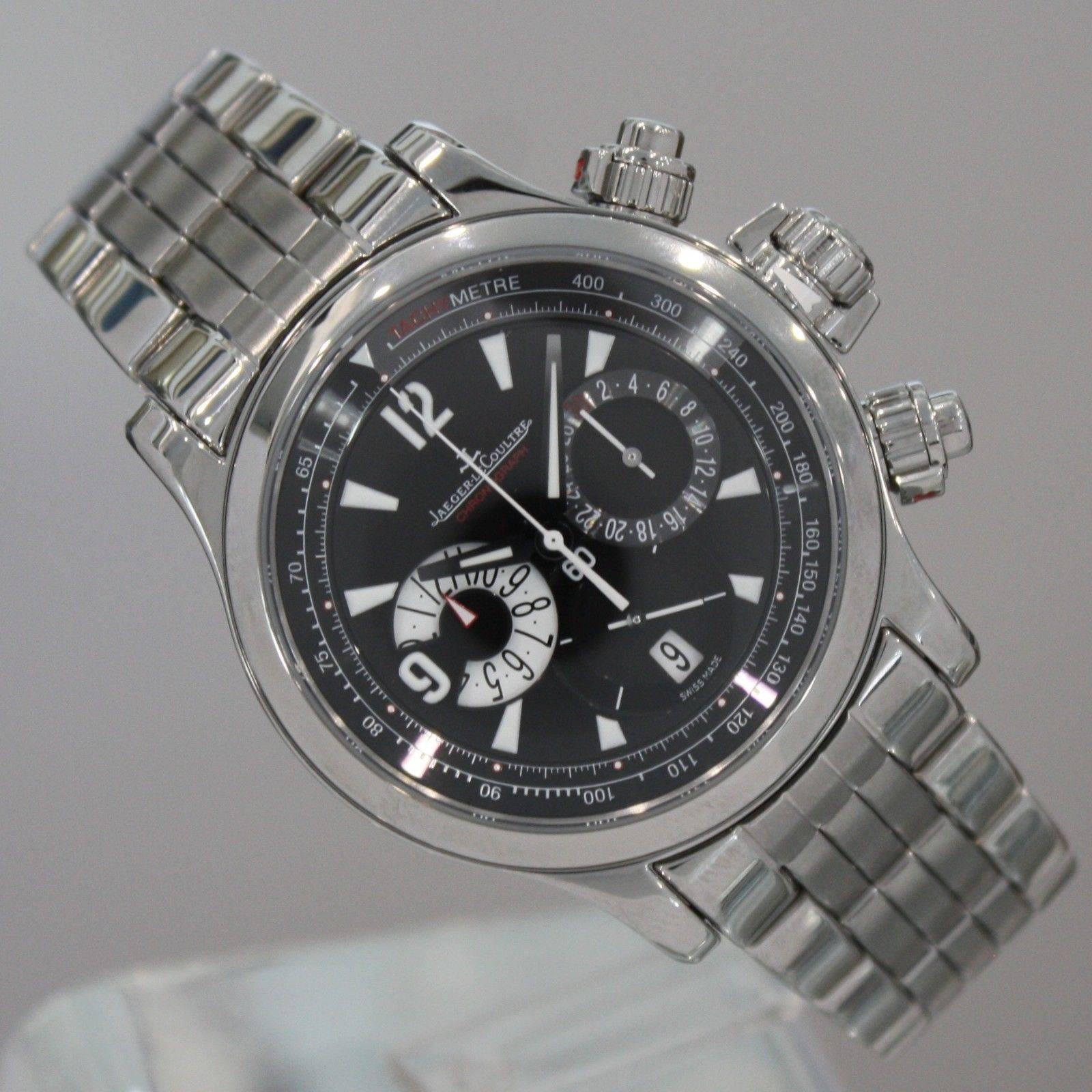 Women's or Men's Jaeger-LeCoultre Stainless Steel Master Compressor Chronograph Wristwatch