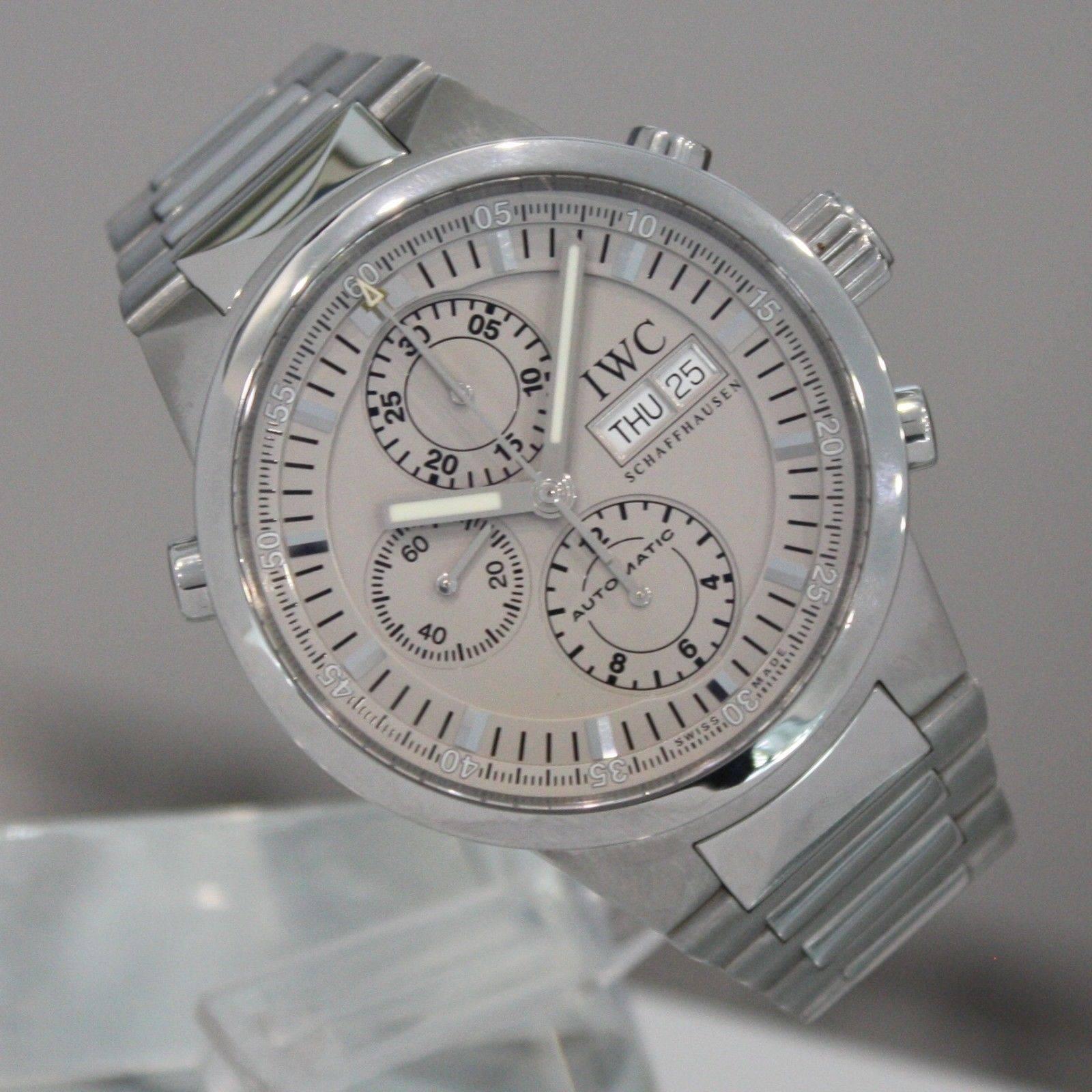 IWC Edelstahl GST Geteilte Rattrapante-Chronograph-Armbanduhr 1