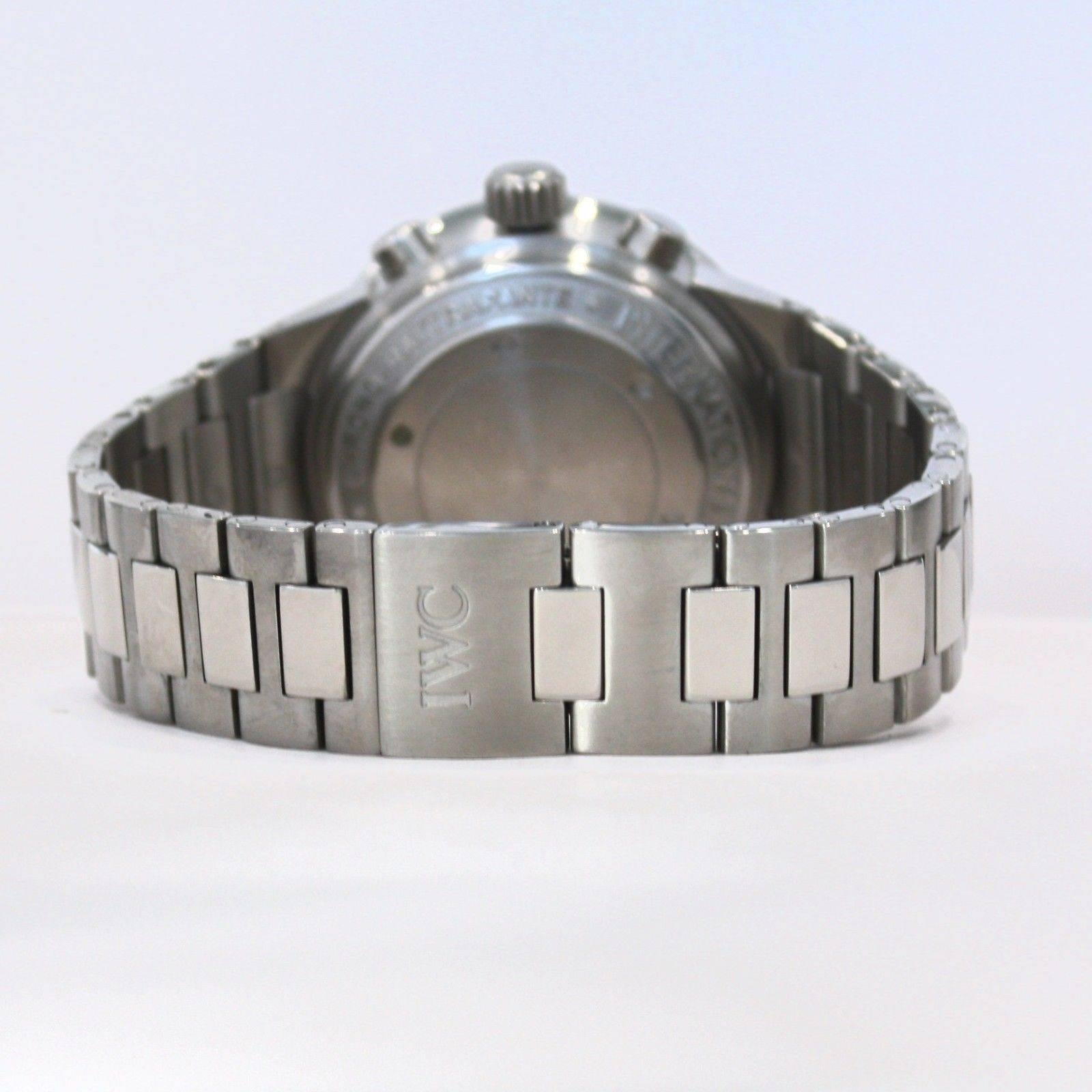 Markenname: IWC
Stil Nummer:	IW371508
 Referenz IW371508 - 3715-08
Wird auch genannt: GST Rattrapante Chronograph
Geschlecht: Männer
MATERIAL des Gehäuses: Rostfreier Stahl
Zifferblattfarbe: Versilbert
Uhrwerk: Automatik
Funktionen: Tag,