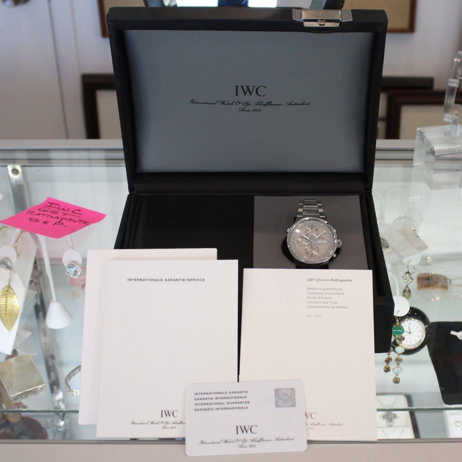 IWC Edelstahl GST Geteilte Rattrapante-Chronograph-Armbanduhr Herren