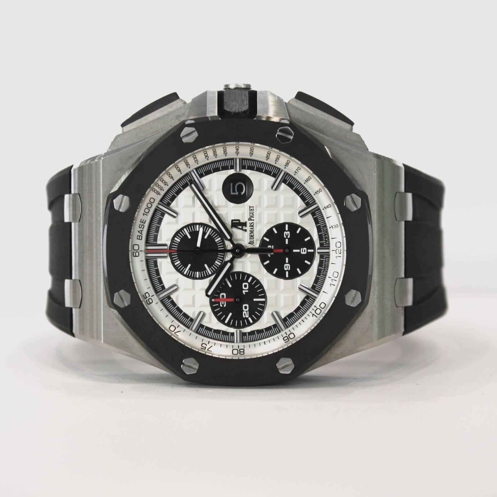 Men's Audemars Piguet Stainless Steel Royal Oak Offshore Chronograph Wristwatch 