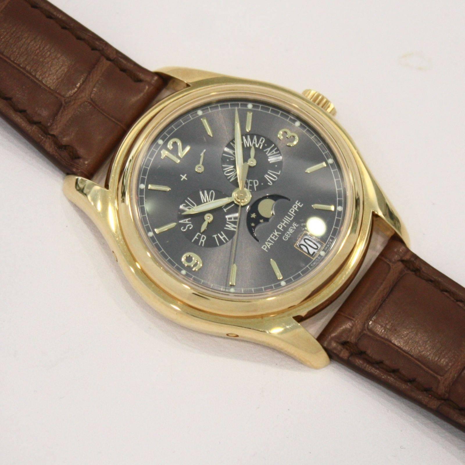Patek Philippe Yellow Gold Annual Calendar Automatic Wristwatch Ref 5146J-010  6