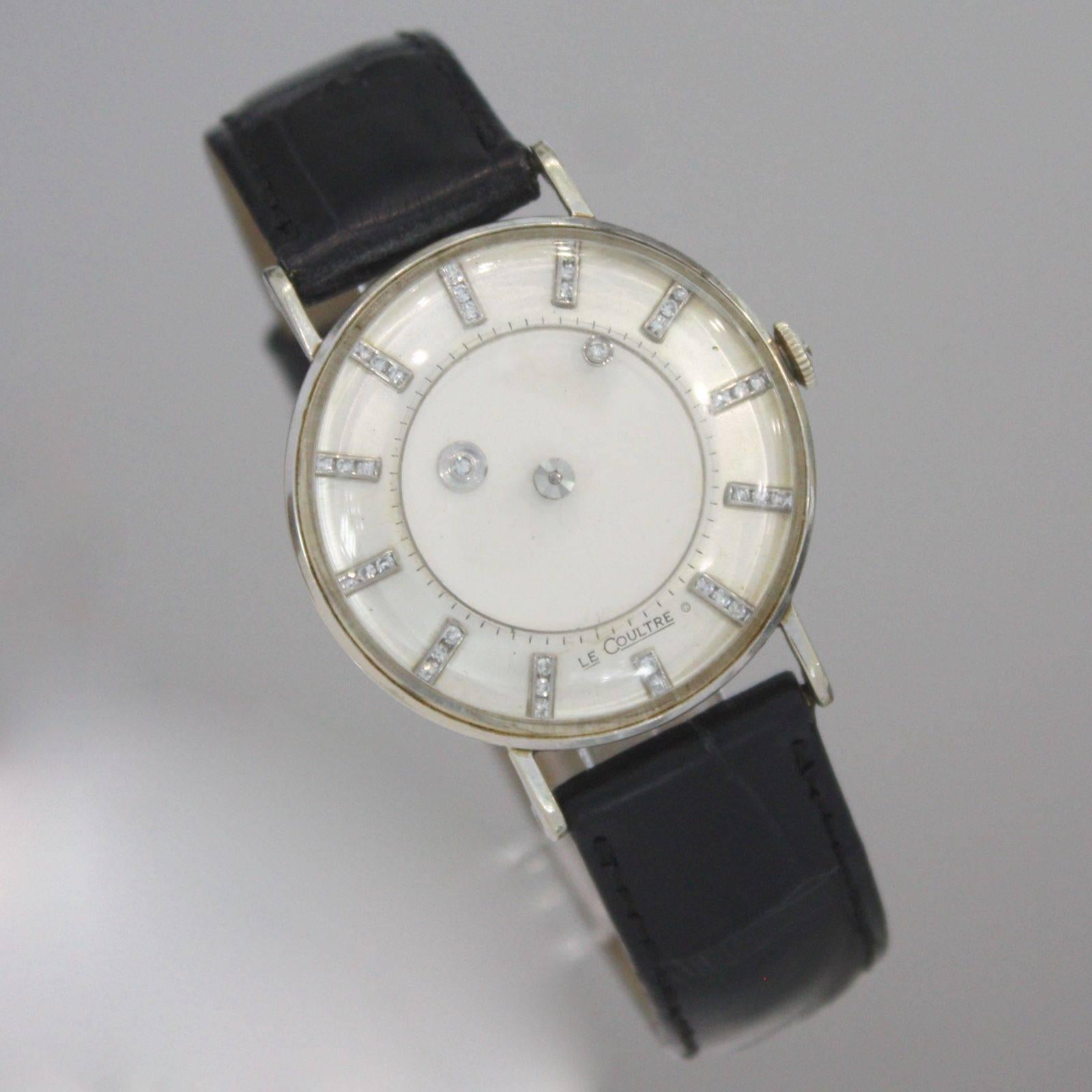 Vacheron Constantin And LeCoultre White Gold Diamonds Mystery Galaxy Wristwatch In Excellent Condition In Los Angeles, CA