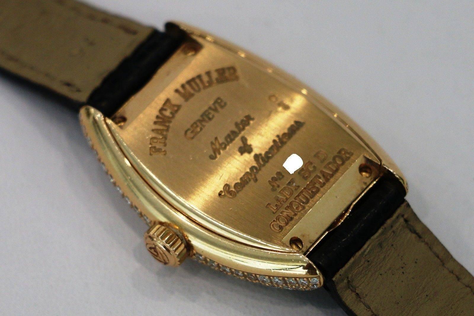 Franck Muller Lady's SCD Rose Gold Diamond Conquistador Automatic Wristwatch 5