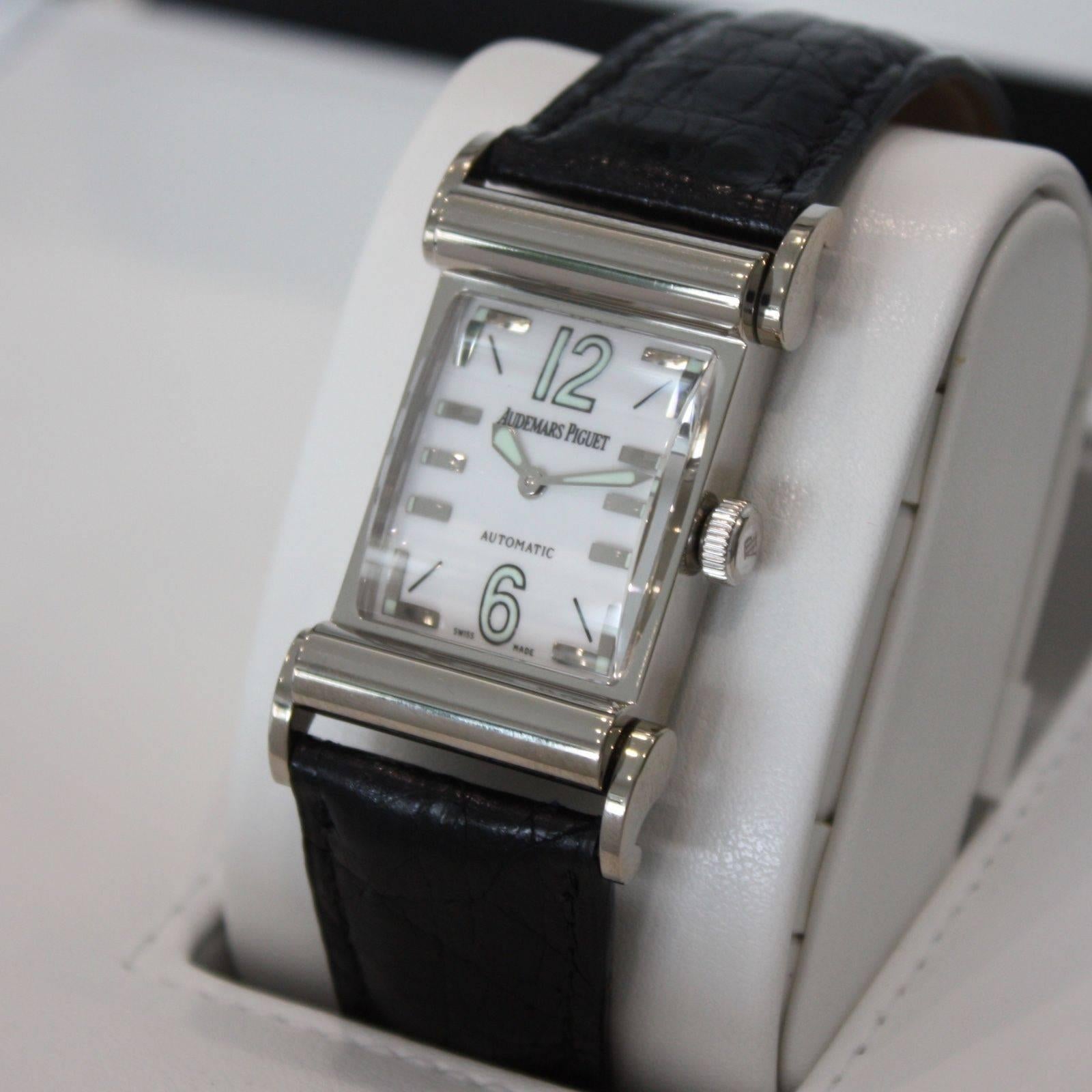 Audemars Piguet White Gold Canape Automatic Wristwatch For Sale 1