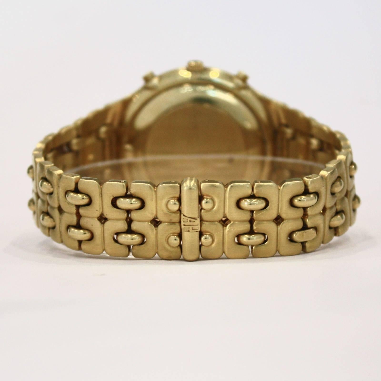 Audemars Piguet Yellow Gold Huitieme Chronograph Automatic Wristwatch In Excellent Condition In Los Angeles, CA