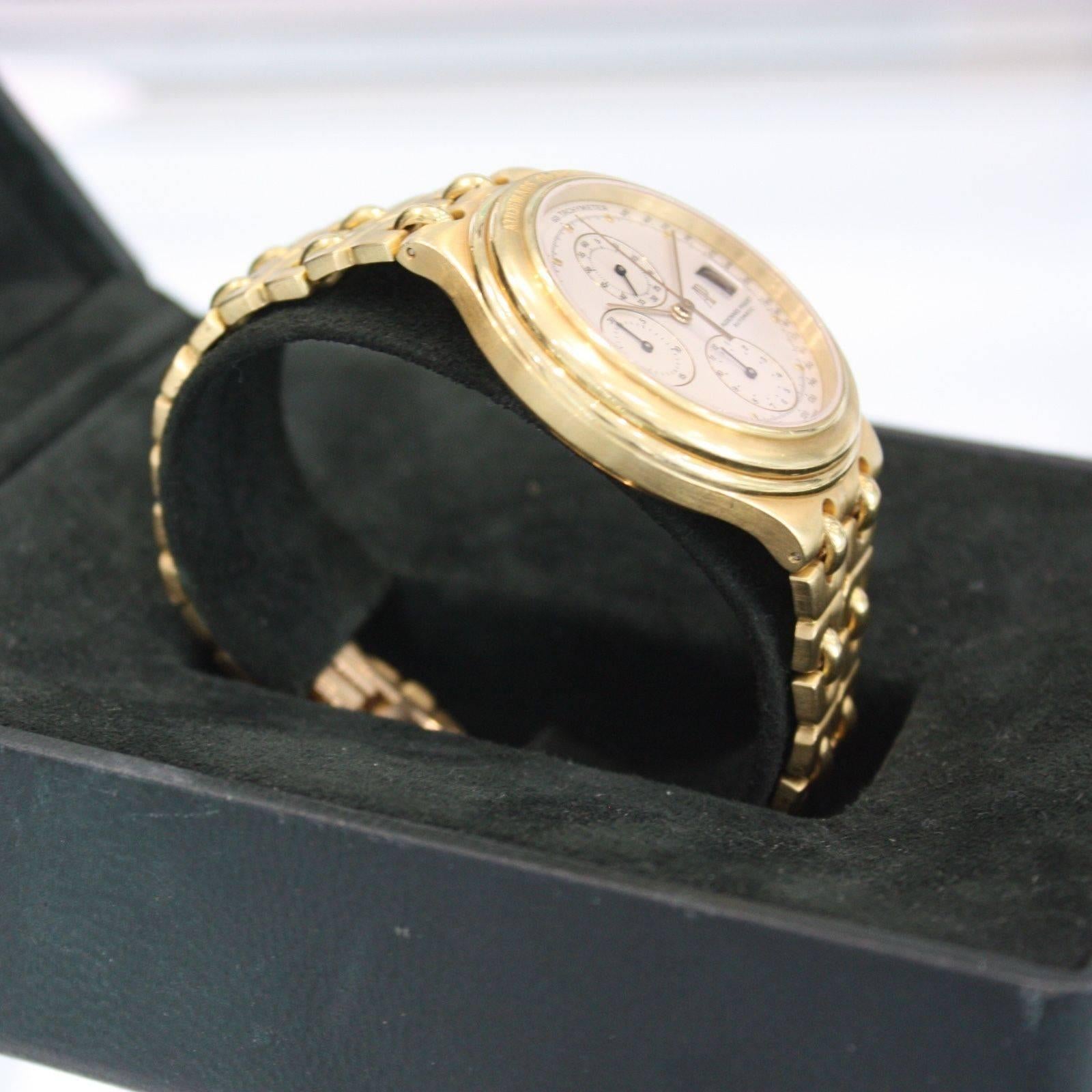 Audemars Piguet Yellow Gold Huitieme Chronograph Automatic Wristwatch  3