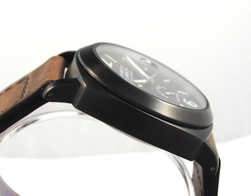 Men's Panerai Stainless Steel PAM 0028 PVD Luminor Power Reserve Automatic Wristwatch
