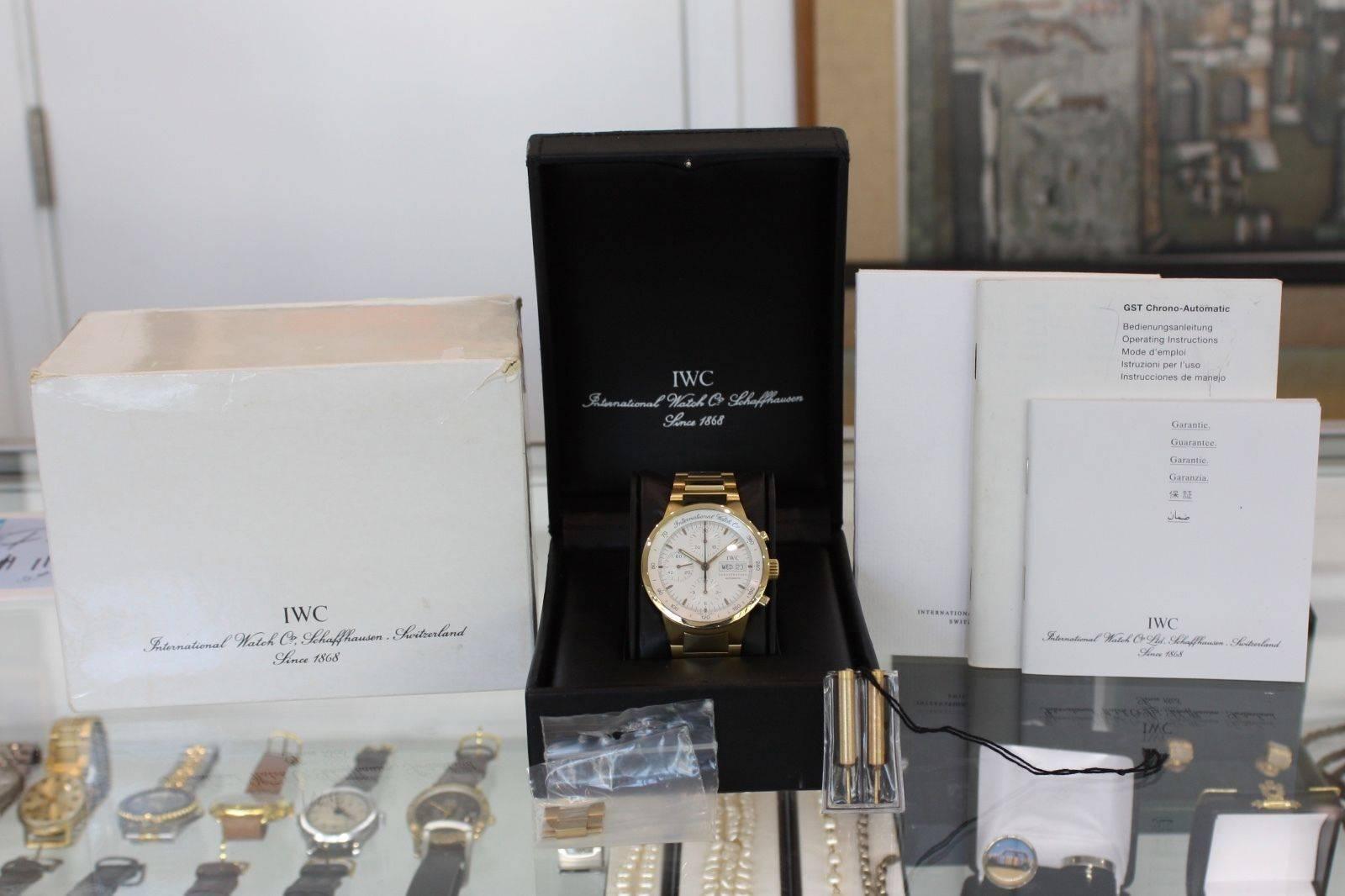 IWC Yellow Gold GST Chronograph Automatic Wristwatch Ref. 9277 2