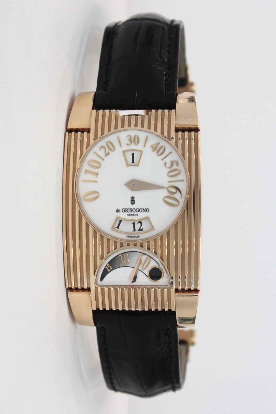 De Grisogono Rose Gold FG ONE N05 GMT Jump Hour Automatic Wristwatch 1