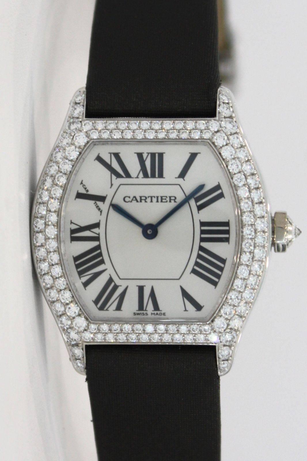 Cartier Ladies White Gold Diamond Tortue Collection de Privee Wristwatch 2