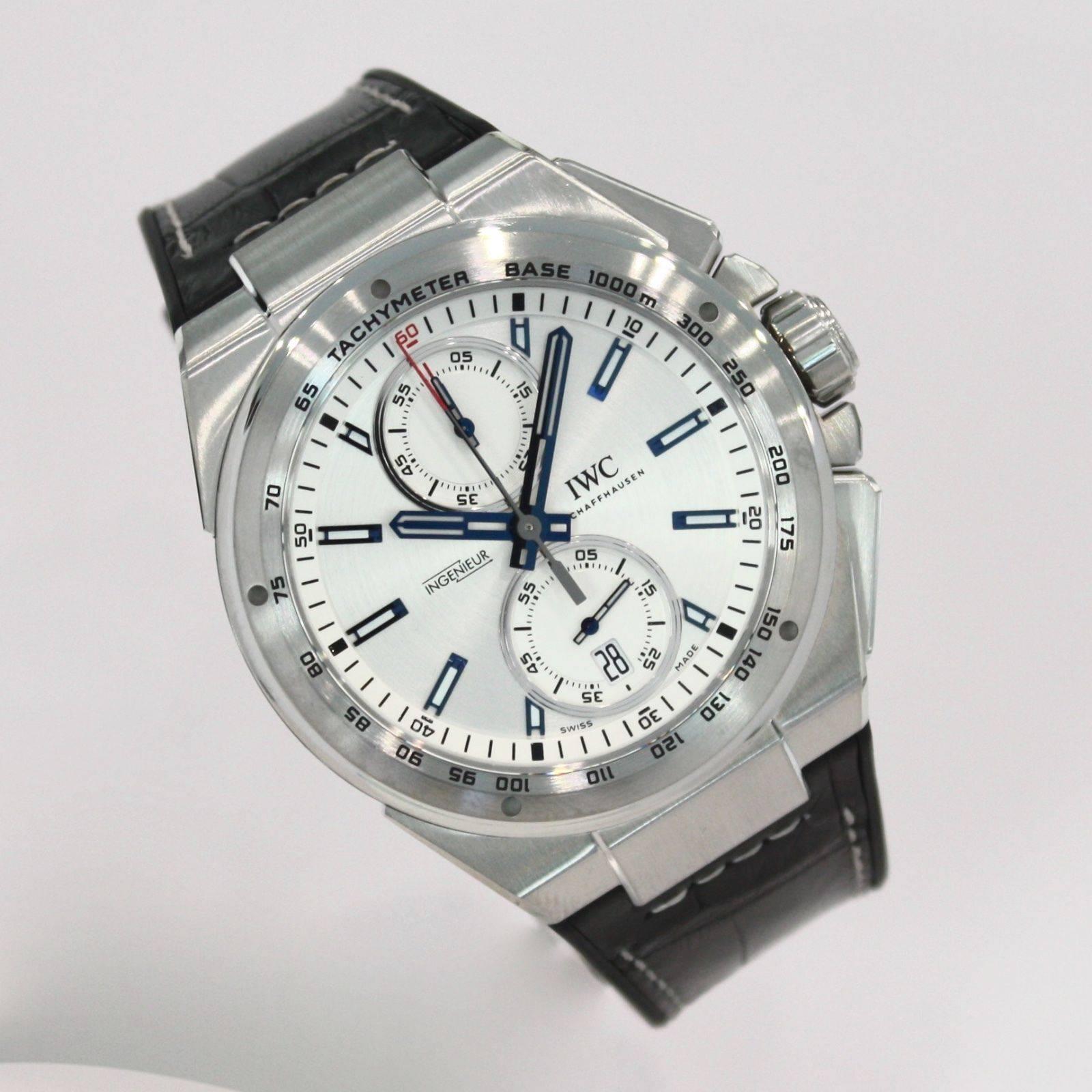 Men's IWC Ingenieur Stainless Steel Chronograph Racer Automatic Wristwatch