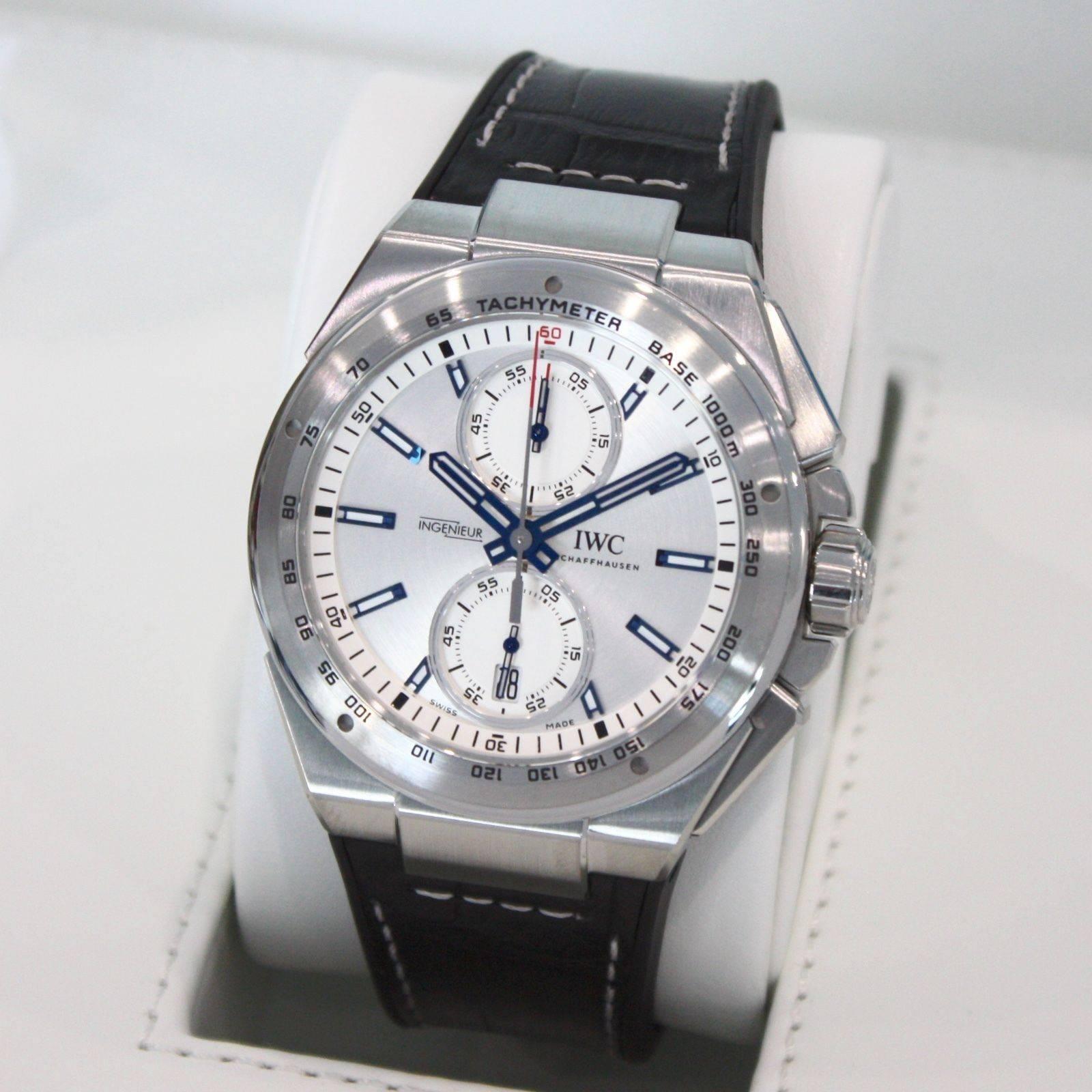 IWC Ingenieur Stainless Steel Chronograph Racer Automatic Wristwatch 5