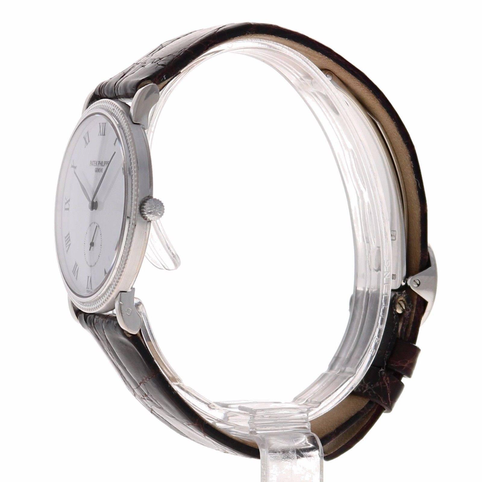 Patek Philippe White Gold Calatrava Wristwatch 1