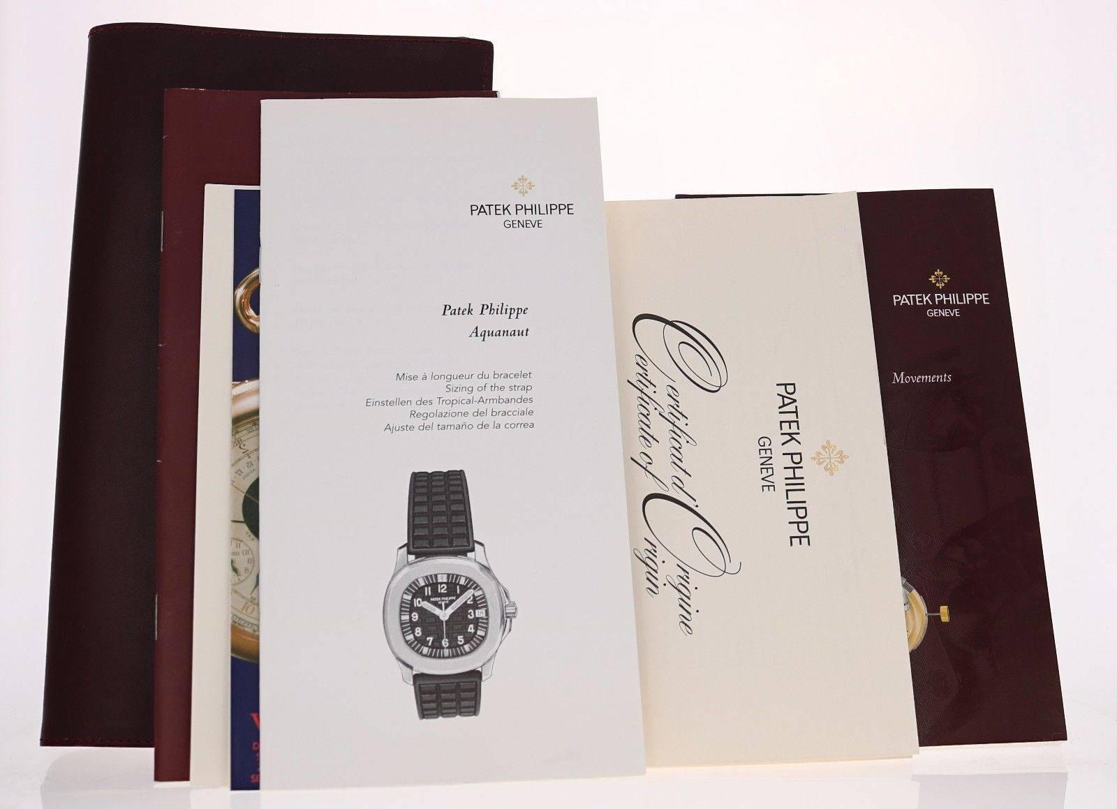 Patek Philippe Stainless Steel 35mm Aquanaut Quartz Wristwatch  2