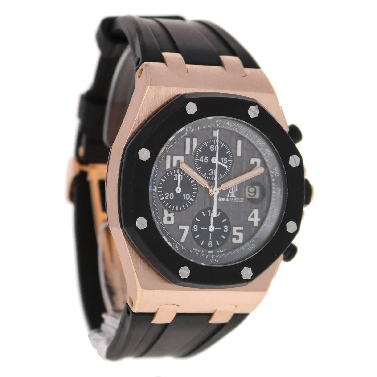 audemars piguet rose gold rubber clad
