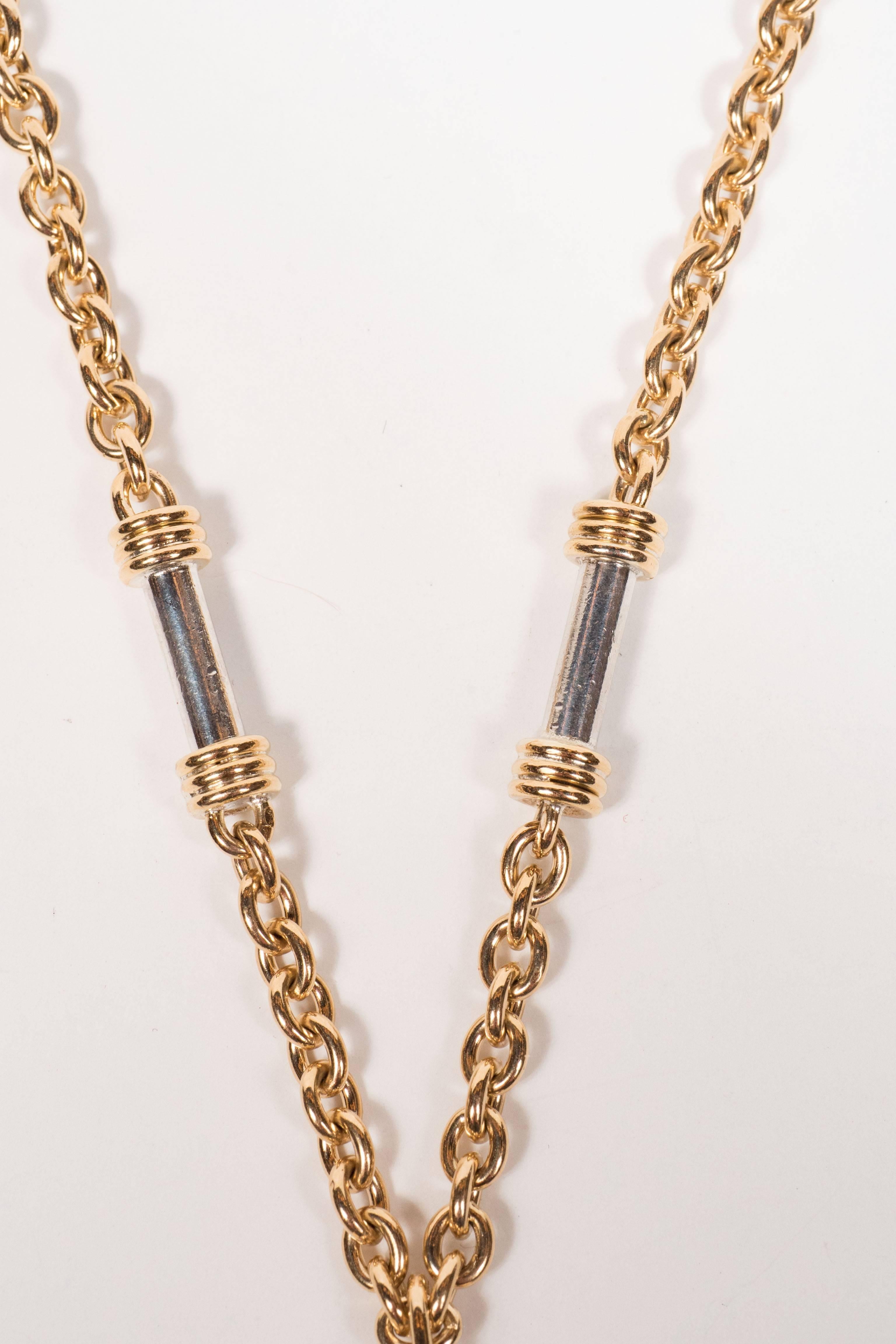 gold trident pendant