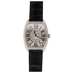 Franck Muller Lady's White Gold and Diamond Wristwatch