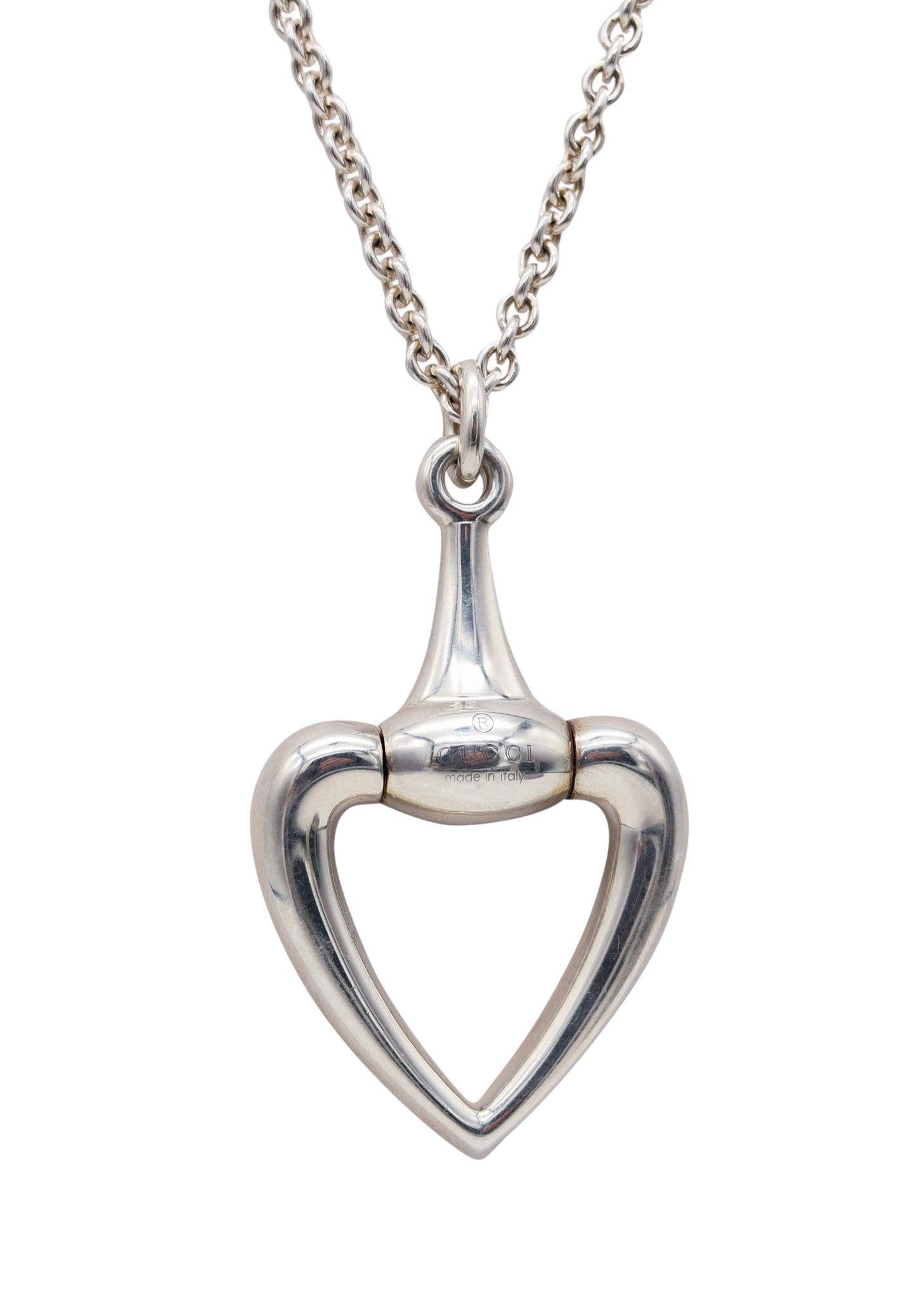 Gucci 1990 Firenze - Collana con ciondolo a forma di cavallo in argento massiccio (925) in vendita