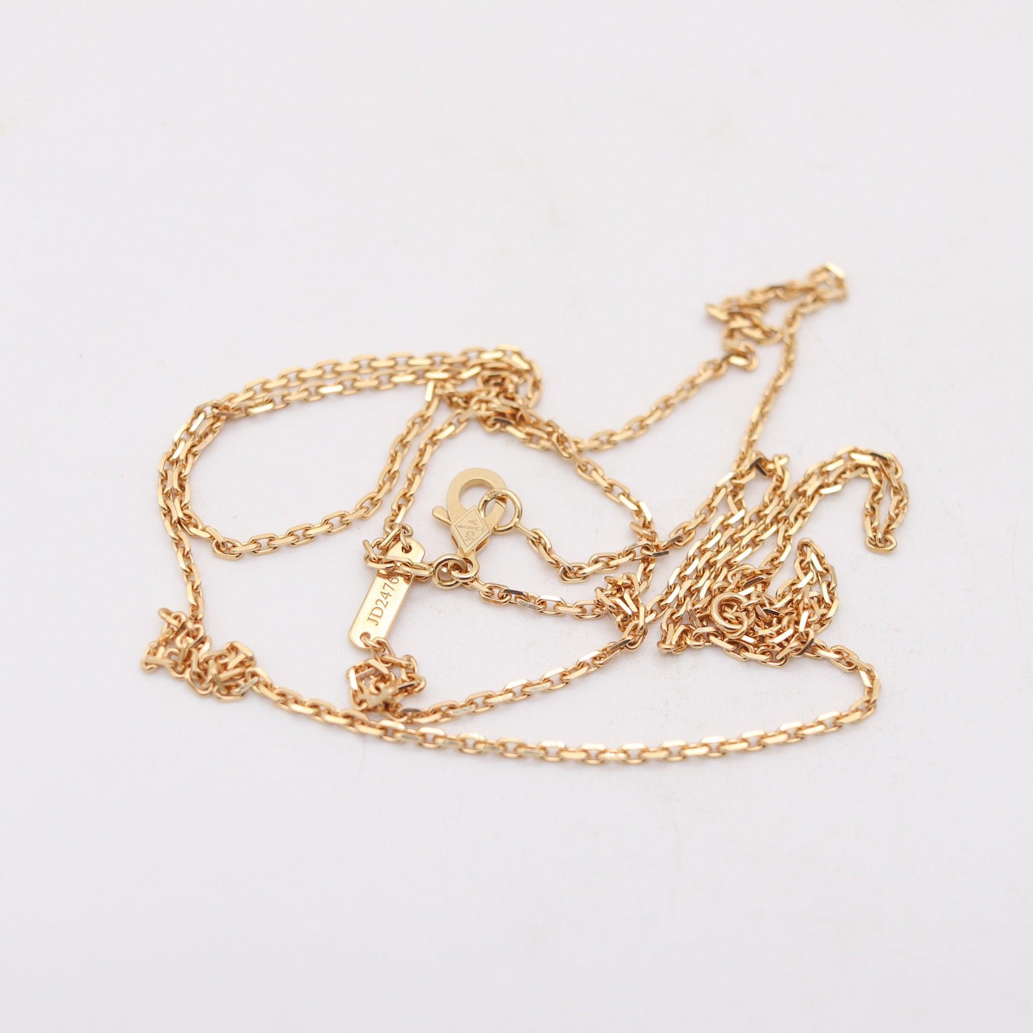VAN CLEEF & ARPELS Collana a catena regolabile extra lunga in oro giallo 18 carati in vendita 2