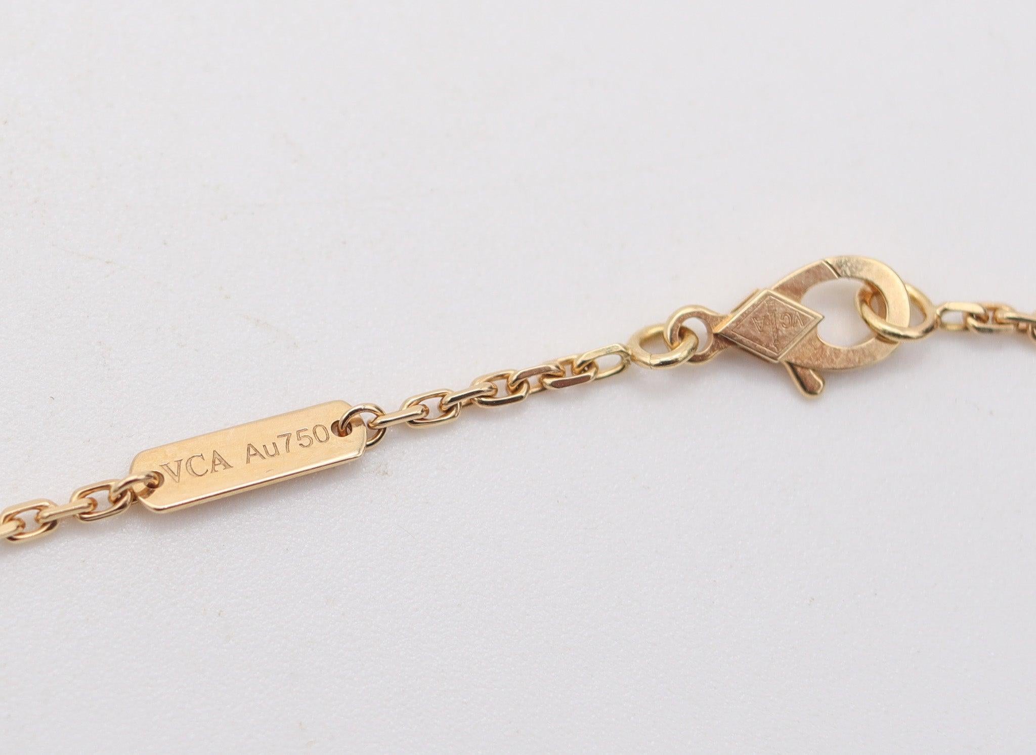 VAN CLEEF & ARPELS Collana a catena regolabile extra lunga in oro giallo 18 carati in vendita 1