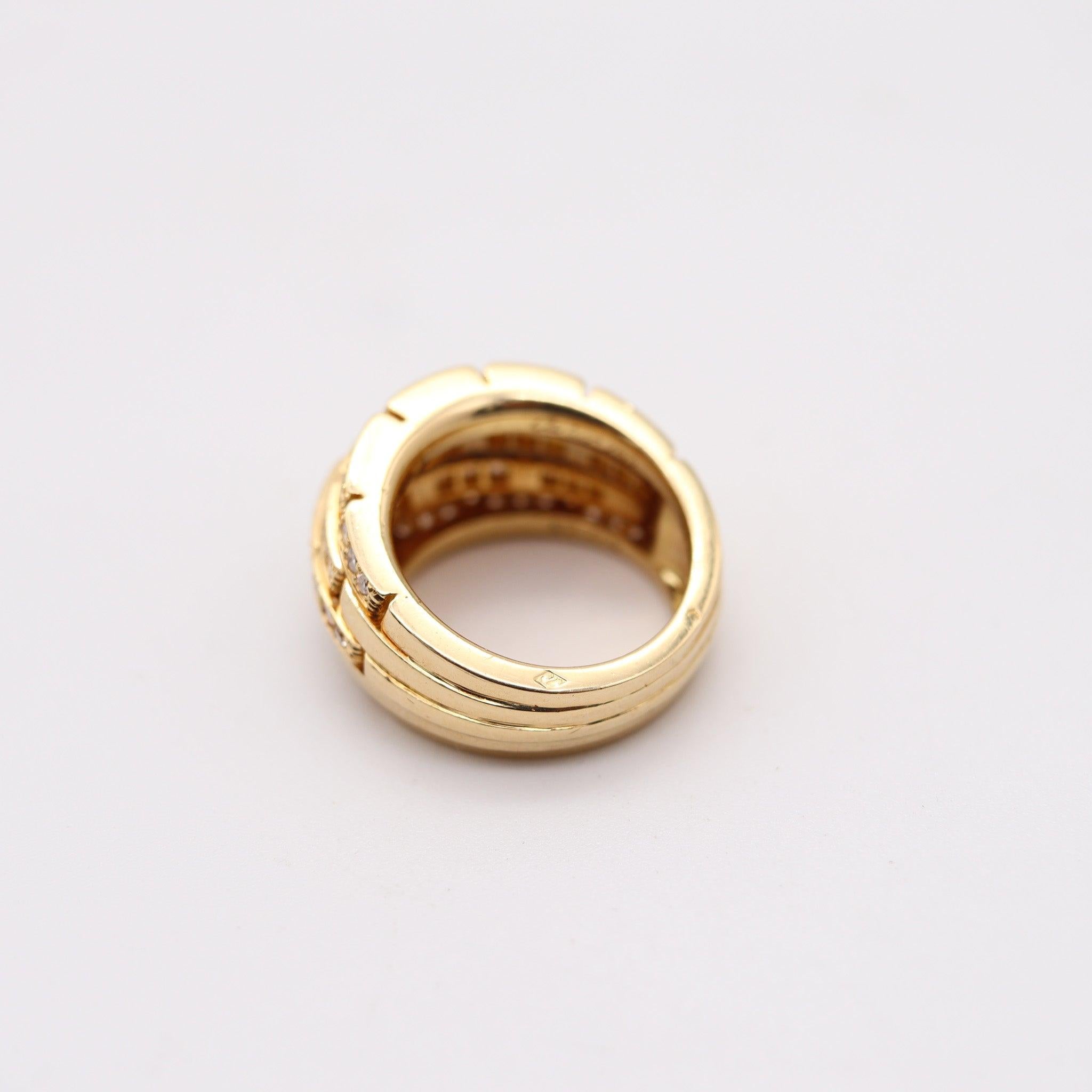 CARTIER Paris Bague Panthère Maillon Or Jaune 18Kt avec 2.27 Ctw VS Diamants Pour femmes en vente