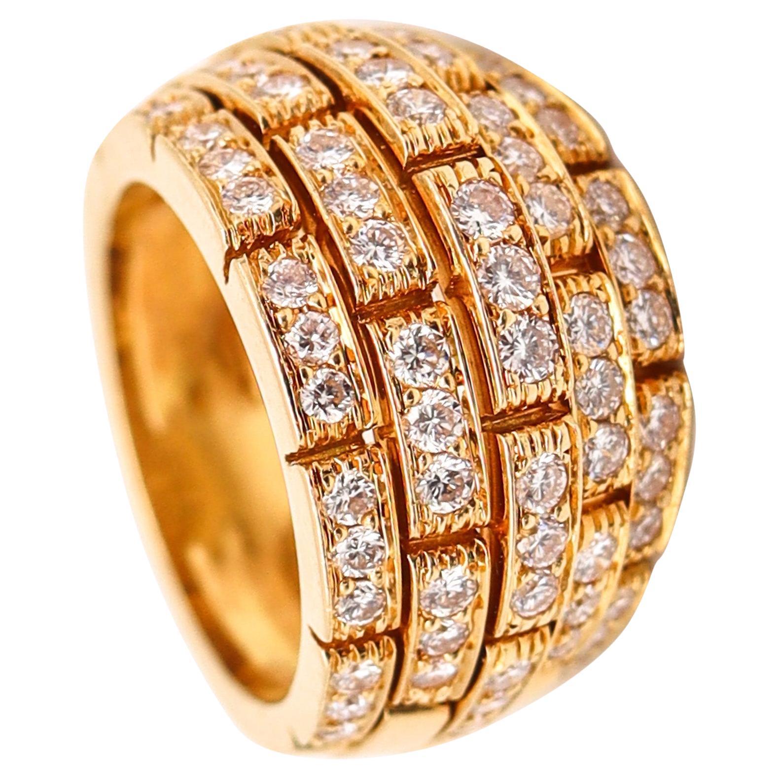 CARTIER Paris Bague Panthère Maillon Or Jaune 18Kt avec 2.27 Ctw VS Diamants en vente