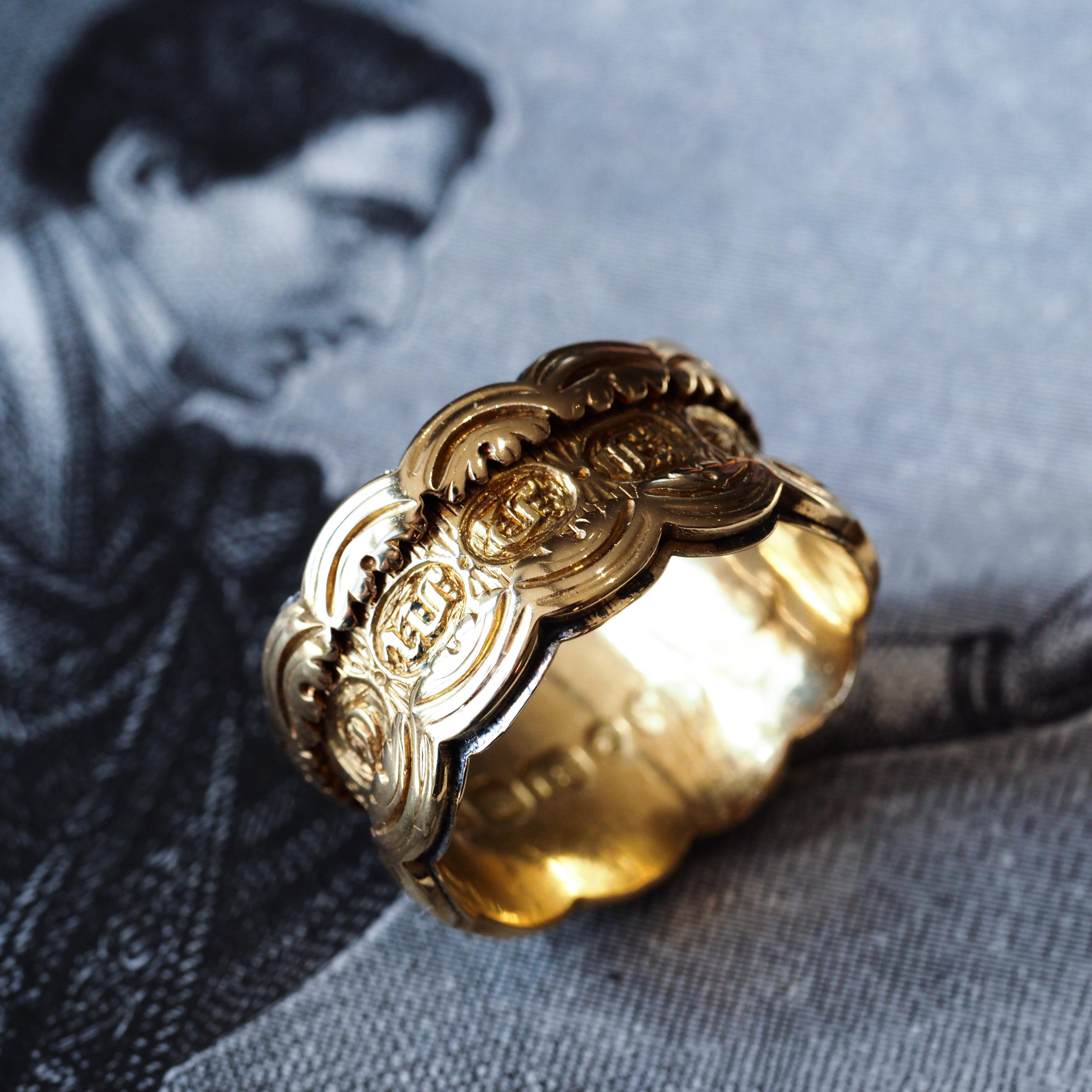 Bague de mémoire ancienne en or 18 carats de l'époque géorgienne - Anglais, Londres 1831 en vente 3