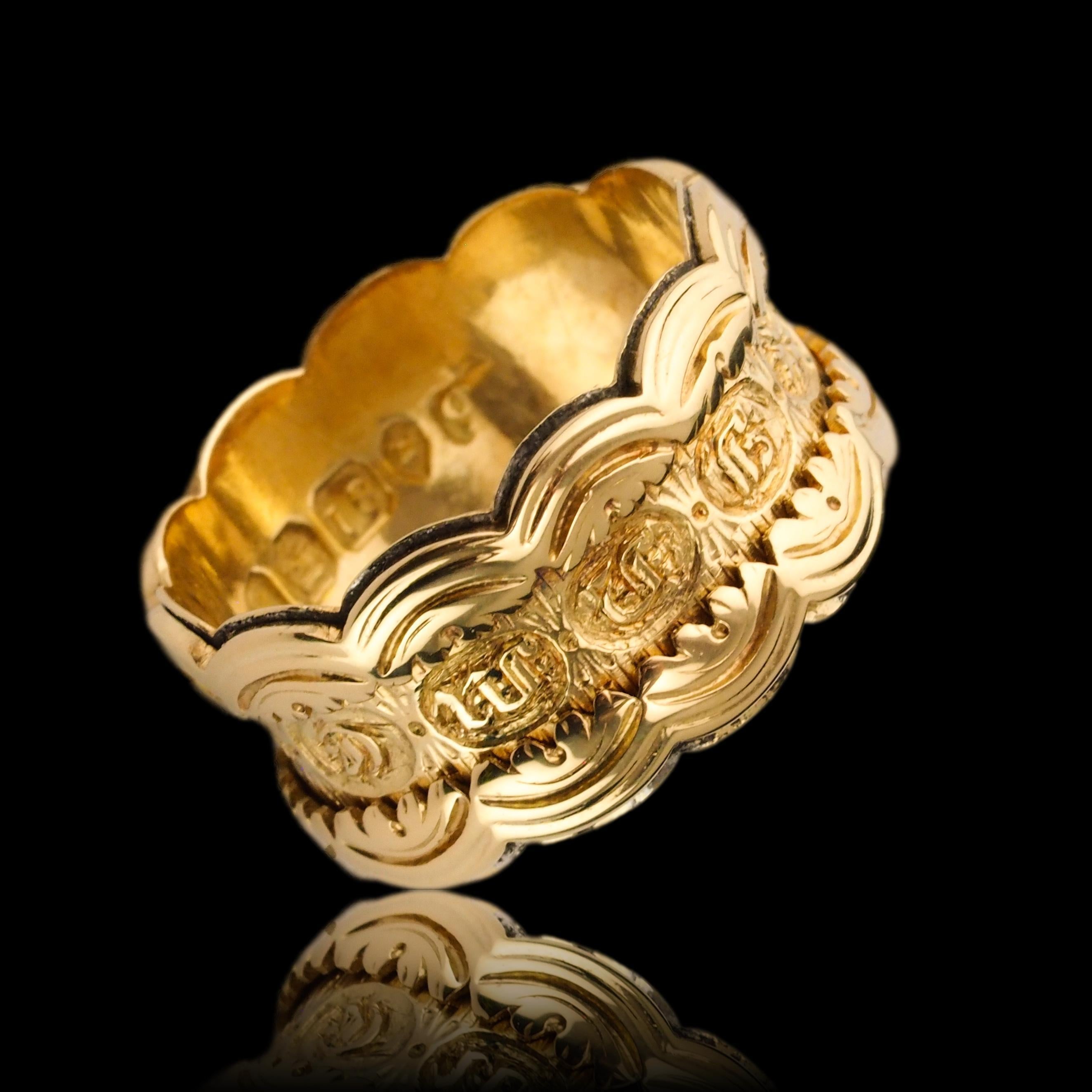 Bague de mémoire ancienne en or 18 carats de l'époque géorgienne - Anglais, Londres 1831 en vente 5