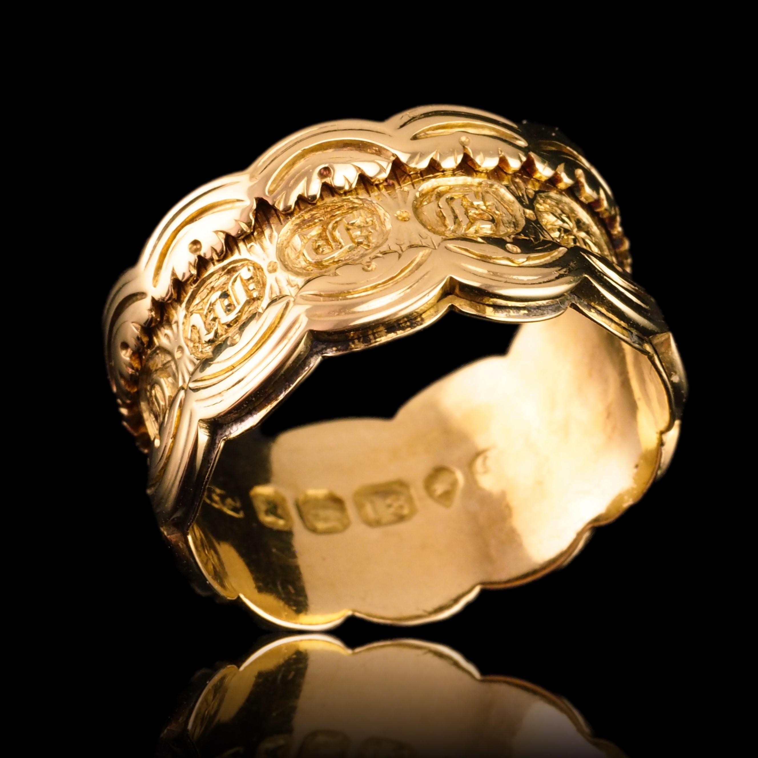 Bague de mémoire ancienne en or 18 carats de l'époque géorgienne - Anglais, Londres 1831 en vente 6