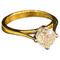 GIA Certified 1.10 Carat D Flawless Round Brilliant Hidden Halo Ring 18K Gold (Bague Halo en or 18K)