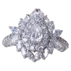 2.40 Ct Mixed Shape Diamonds 18k Gold Ring