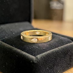 0.72 Carats Multi-Shape F/VS1 Diamonds Unisex Band Ring In Fine 14K Yellow Gold