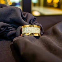 0.75 Carats F/VS1 Round Brilliant Diamonds Unisex Band Ring in 14K Rose Gold