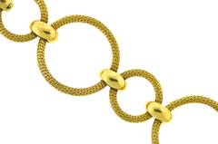 1970s Tiffany & Co. France Circle Link Gold Bracelet
