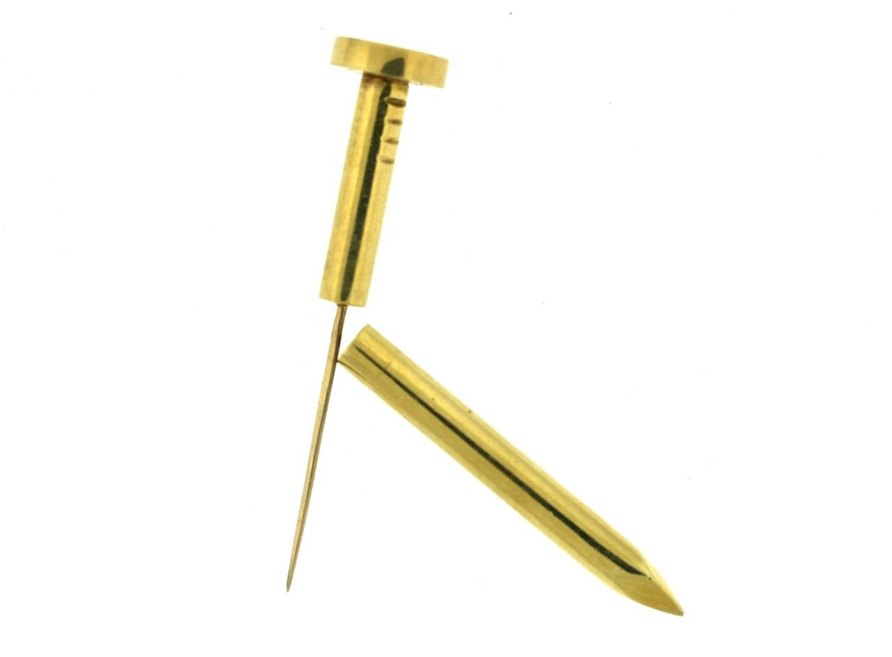 Cartier A. Cipullo Gold Nail Brooch