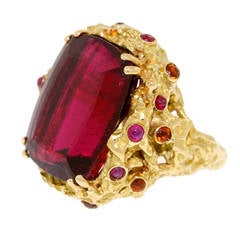Chaumet Paris Rubellite Gold Ring