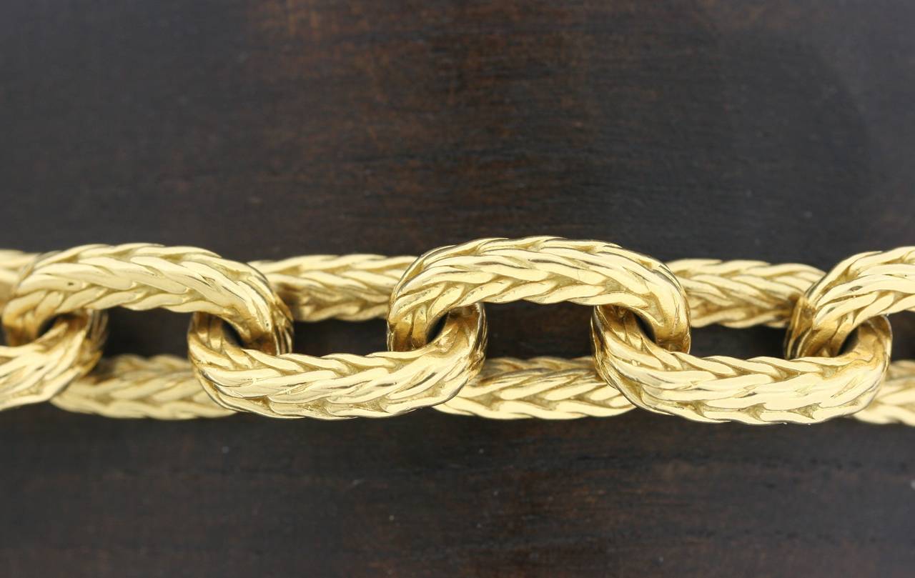 Women's Boucheron Paris Gold Link Bracelet